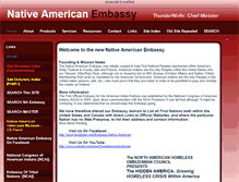 Tablet Screenshot of nativeamericanembassy.net
